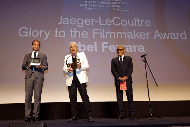 Abel Ferrara awarded  the Jaeger-LeCoultre Glory to the Filmmaker 2020 prize