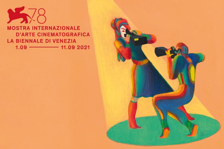Poster and opening sequence of Venezia 78 designed by Lorenzo Mattotti